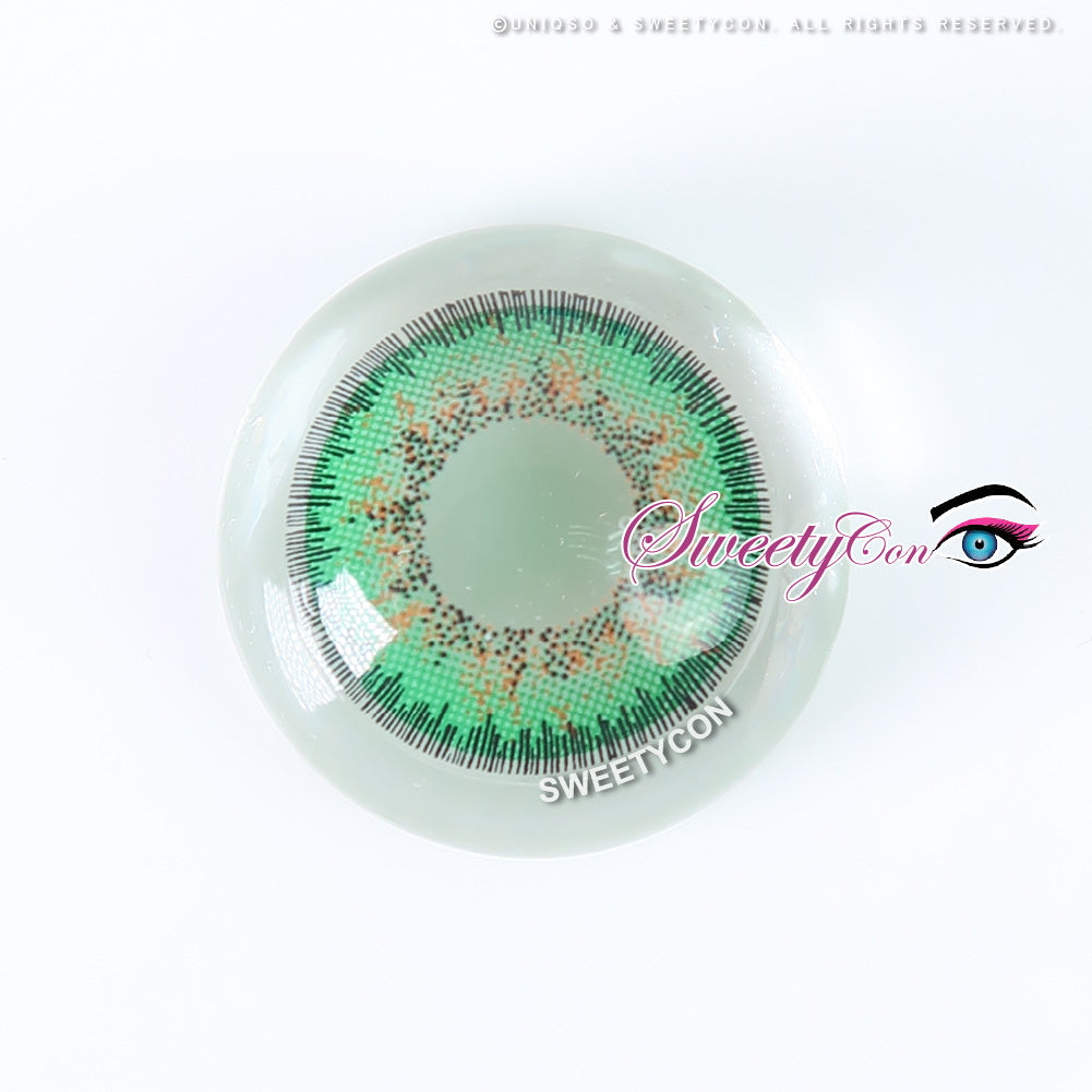 Sweety Poppy Green (1 lens/pack)-Colored Contacts-UNIQSO Canada