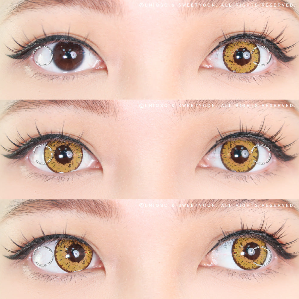 Sweety Queen Gold Yellow (1 lens/pack)-Colored Contacts-UNIQSO Canada