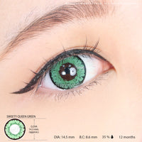 Sweety Queen Green (1 lens/pack)-Colored Contacts-UNIQSO Canada