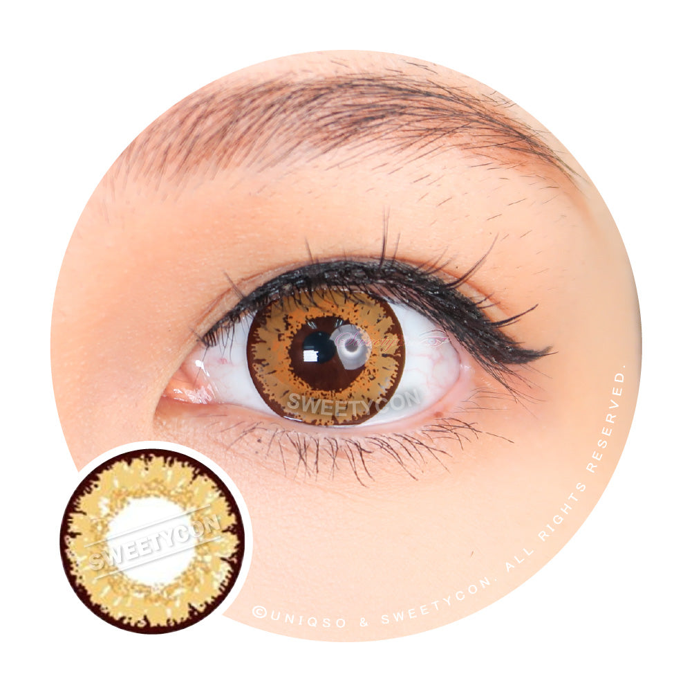 Sweety Queen Light Brown (1 lens/pack)-Colored Contacts-UNIQSO Canada
