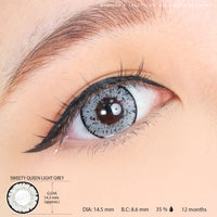 Sweety Queen Light Grey (1 lens/pack)-Colored Contacts-UNIQSO Canada