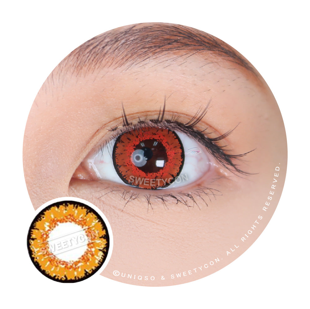 Sweety Queen Light Orange (1 lens/pack)-Colored Contacts-UNIQSO Canada