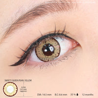 Sweety Queen Pearl Yellow (1 lens/pack)-Colored Contacts-UNIQSO Canada