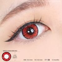 Sweety Queen Wine Red (1 lens/pack)-Colored Contacts-UNIQSO Canada