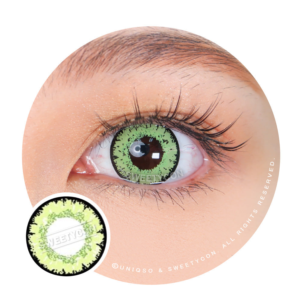 Sweety Queen Yellow Green (1 lens/pack)-Colored Contacts-UNIQSO Canada
