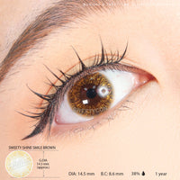 Sweety Shine Smile Brown (1 lens/pack)-Colored Contacts-UNIQSO Canada