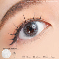 Sweety Shine Smile Grey (1 lens/pack)-Colored Contacts-UNIQSO Canada