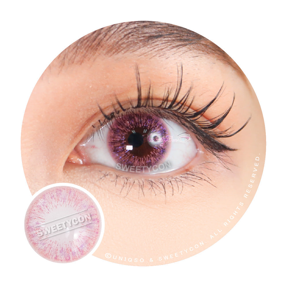 Sweety Shine Smile Pink (1 lens/pack)-Colored Contacts-UNIQSO Canada