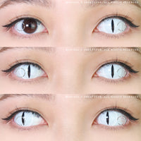 Sweety Snake Eye White (1 lens/pack)-Colored Contacts-UNIQSO Canada