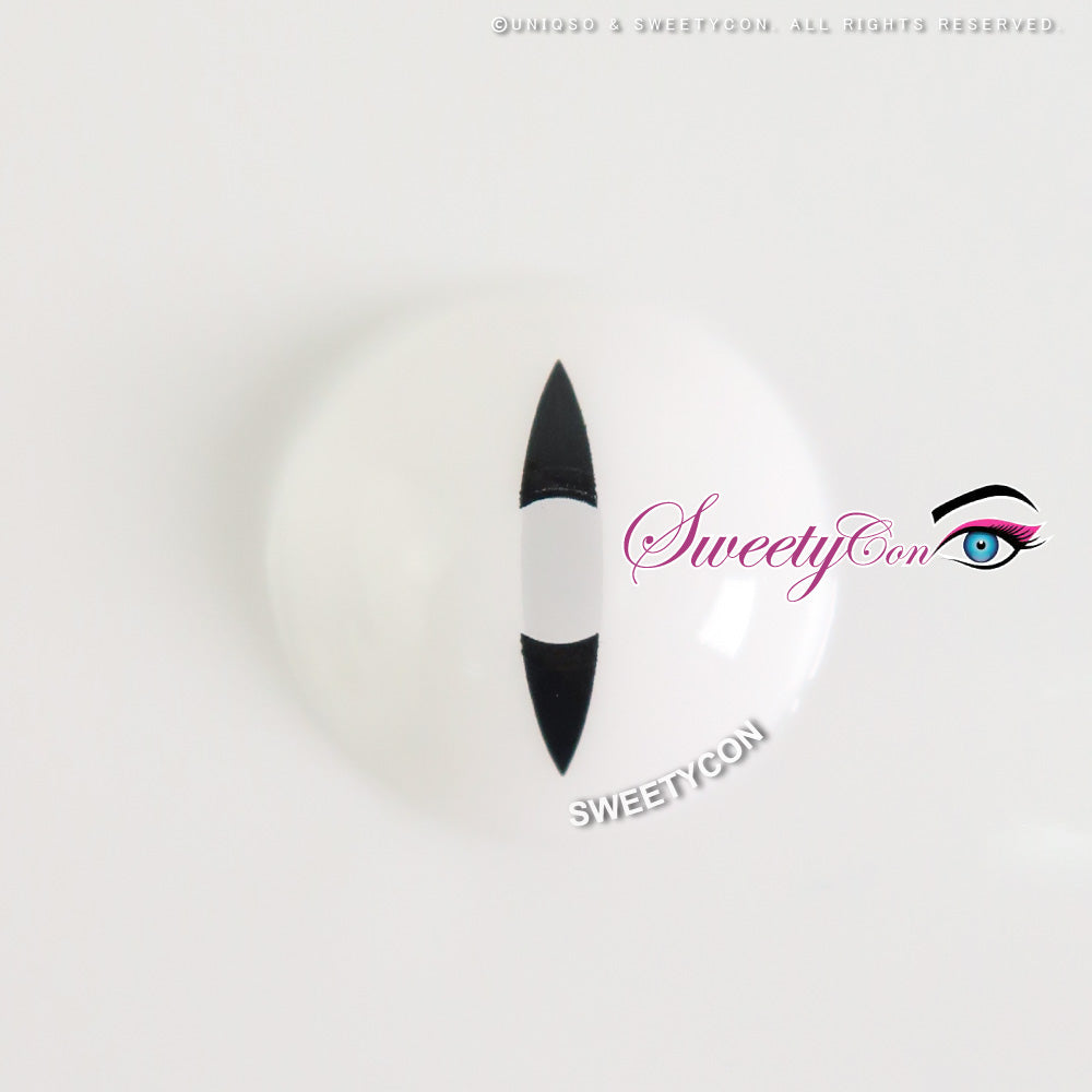 Sweety Snake Eye White (1 lens/pack)-Colored Contacts-UNIQSO Canada