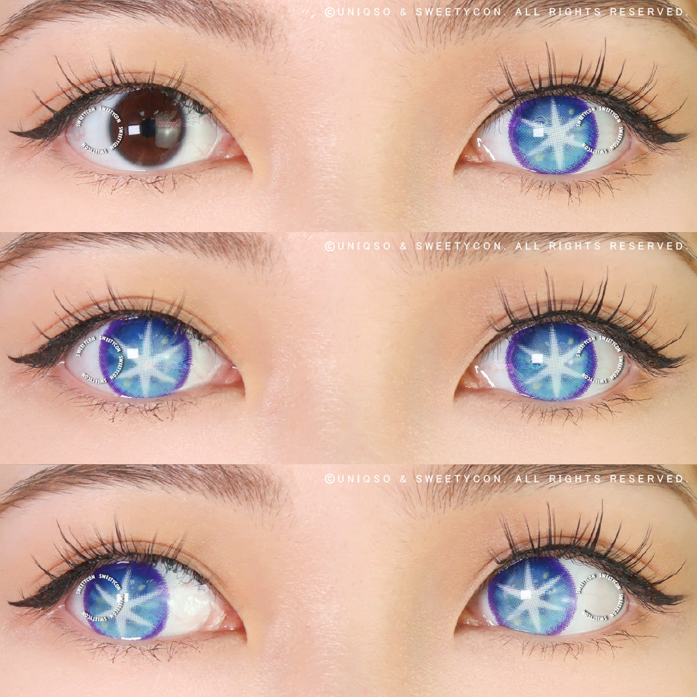 Sweety Star Idol Blue (1 lens/pack)-Colored Contacts-UNIQSO Canada