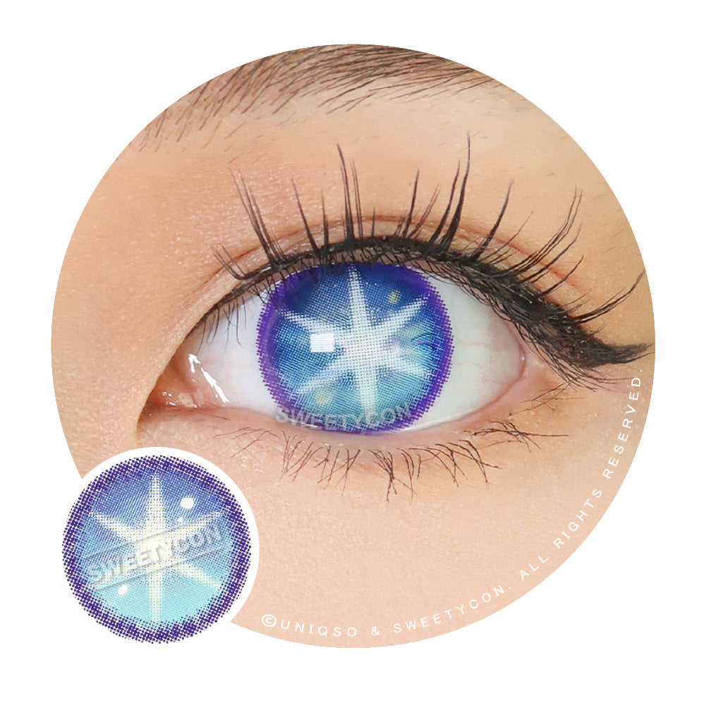 Sweety Star Idol Blue (1 lens/pack)-Colored Contacts-UNIQSO Canada