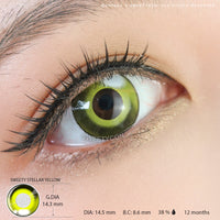 Sweety Stellar Yellow (1 lens/pack)-Colored Contacts-UNIQSO Canada
