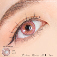 Sweety Sugar Pink (1 lens/pack)-Colored Contacts-UNIQSO Canada