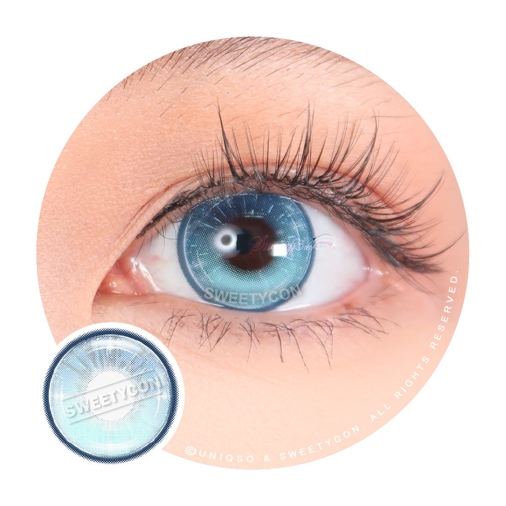 Sweety Vista Blue (1 lens/pack)-Colored Contacts-UNIQSO Canada