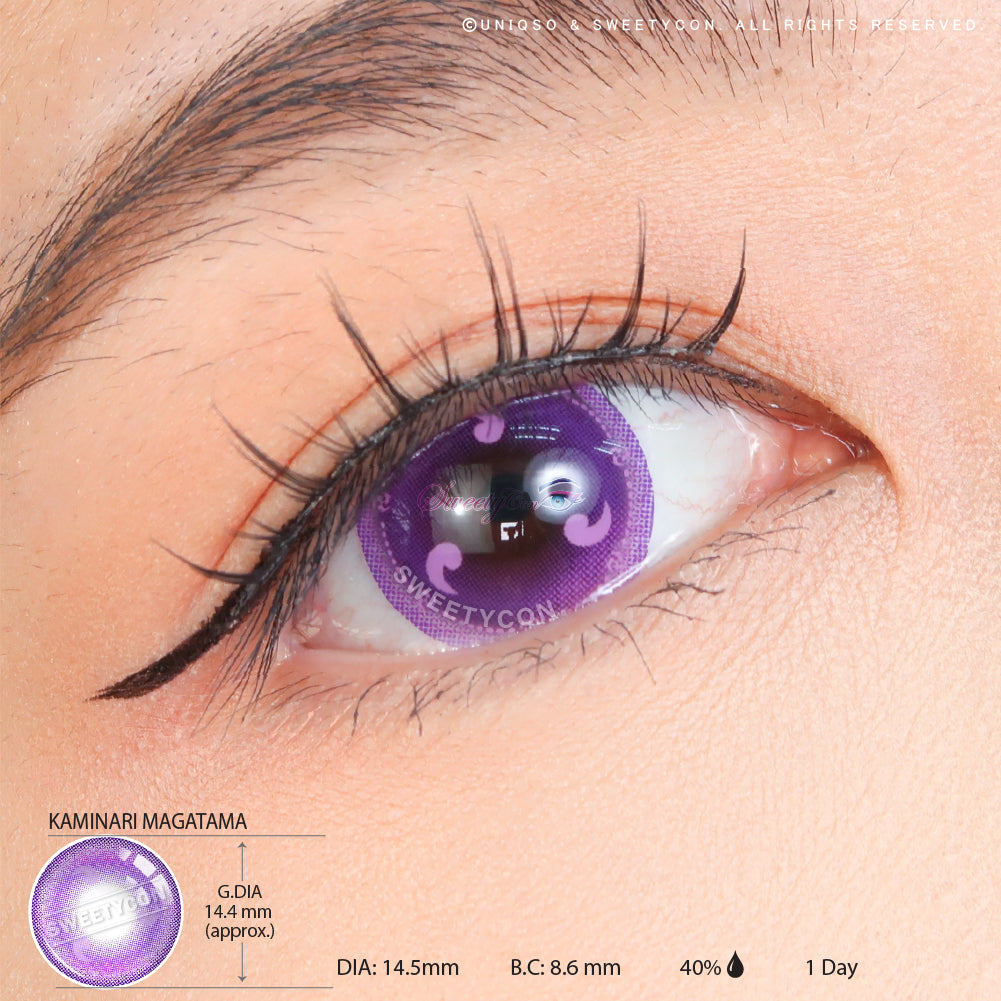 Sweety x Eyesinger 1 Day Kaminari Magatama (2 lenses/pack)-Colored Contacts-UNIQSO Canada