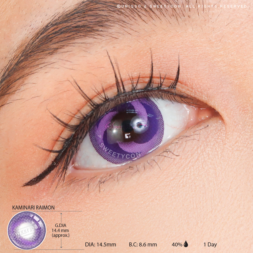 Sweety x Eyesinger 1 Day Kaminari Raimon (2 lenses/pack)-Colored Contacts-UNIQSO Canada