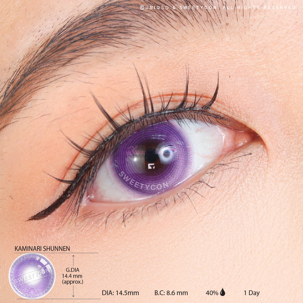 Sweety x Eyesinger 1 Day Kaminari Shunnen (2 lenses/pack)-Colored Contacts-UNIQSO Canada