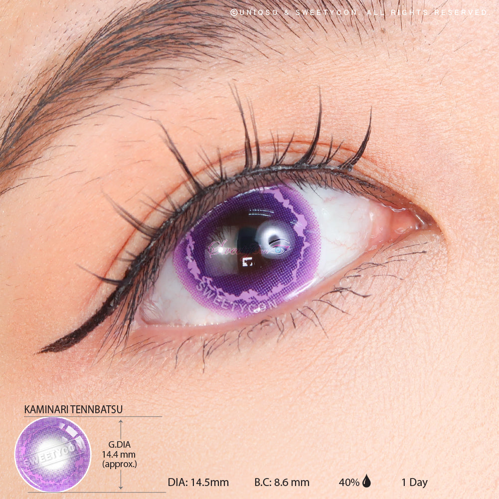 Sweety x Eyesinger 1 Day Kaminari Tennbatsu (2 lenses/pack)-Colored Contacts-UNIQSO Canada
