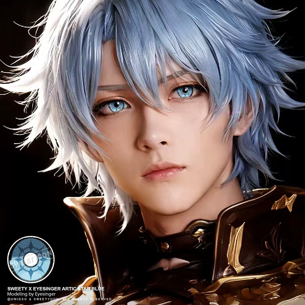 Sweety x Eyesinger Artic Star Blue (2 lenses/pack)-Colored Contacts-UNIQSO Canada