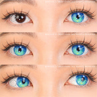 Sweety x Eyesinger Aurora Tide Blue (2 lenses/pack)-Colored Contacts-UNIQSO Canada