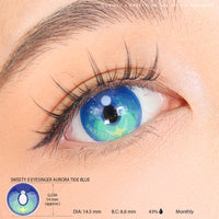 Sweety x Eyesinger Aurora Tide Blue (2 lenses/pack)-Colored Contacts-UNIQSO Canada