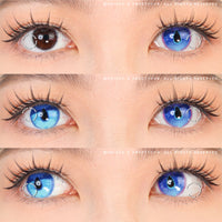 Sweety x Eyesinger Blue Dewdrops (2 lenses/pack)-Colored Contacts-UNIQSO Canada