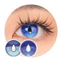 Sweety x Eyesinger Blue Dewdrops (2 lenses/pack)-Colored Contacts-UNIQSO Canada