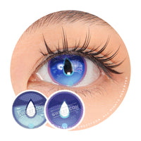 Sweety x Eyesinger Blue Dewdrops (2 lenses/pack)-Colored Contacts-UNIQSO Canada