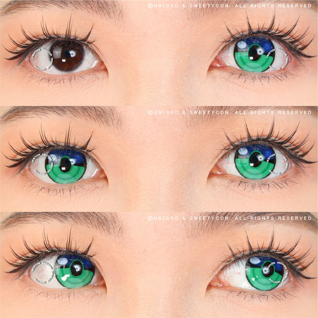Sweety x Eyesinger Green Rings (2 lenses/pack)-Colored Contacts-UNIQSO Canada