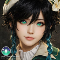 Sweety x Eyesinger Green Rings (2 lenses/pack)-Colored Contacts-UNIQSO Canada
