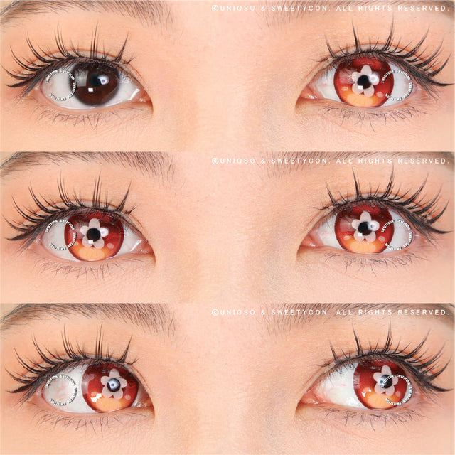 Sweety x Eyesinger Orange Clover (2 lenses/pack)-Colored Contacts-UNIQSO Canada