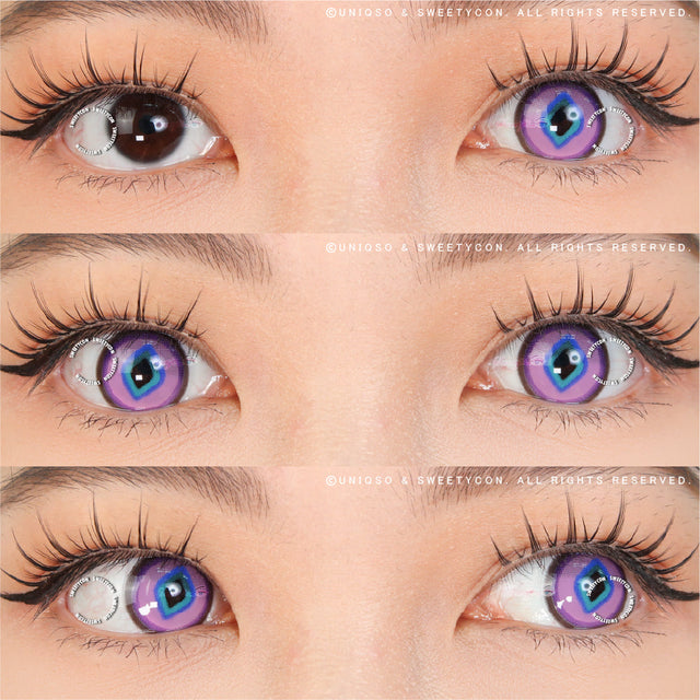 Sweety x Eyesinger Purple Diamond (2 lenses/pack)-Colored Contacts-UNIQSO Canada