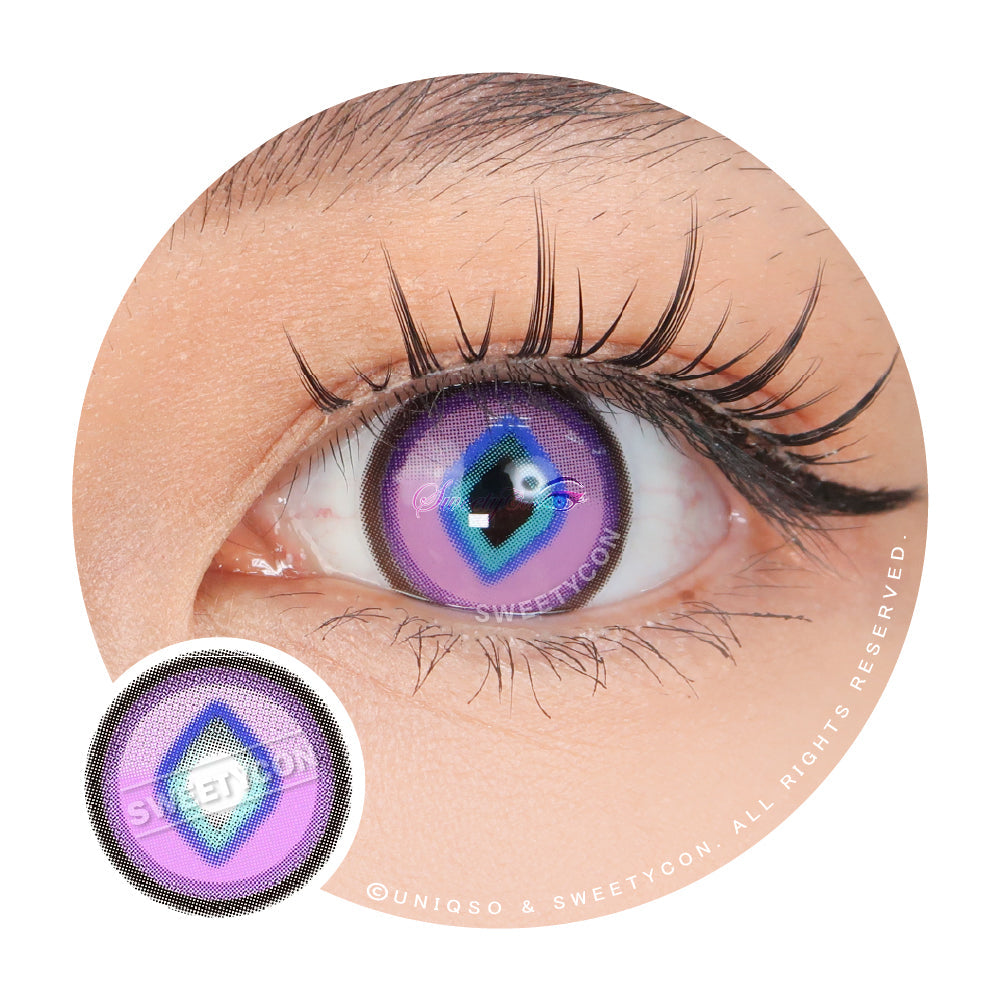 Sweety x Eyesinger Purple Diamond (2 lenses/pack)-Colored Contacts-UNIQSO Canada