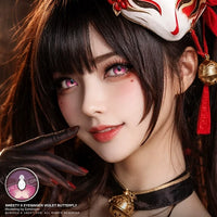 Sweety x Eyesinger Violet Butterfly (2 lenses/pack)-Colored Contacts-UNIQSO Canada