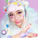 Sweety Anime Tear Violet (1 lens/pack)-Colored Contacts-UNIQSO