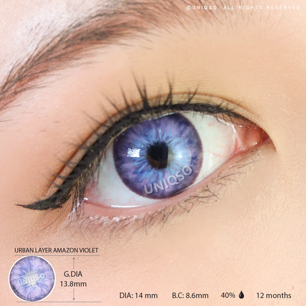 Urban Layer Amazon Violet (1 lens/pack)-Colored Contacts-UNIQSO Canada