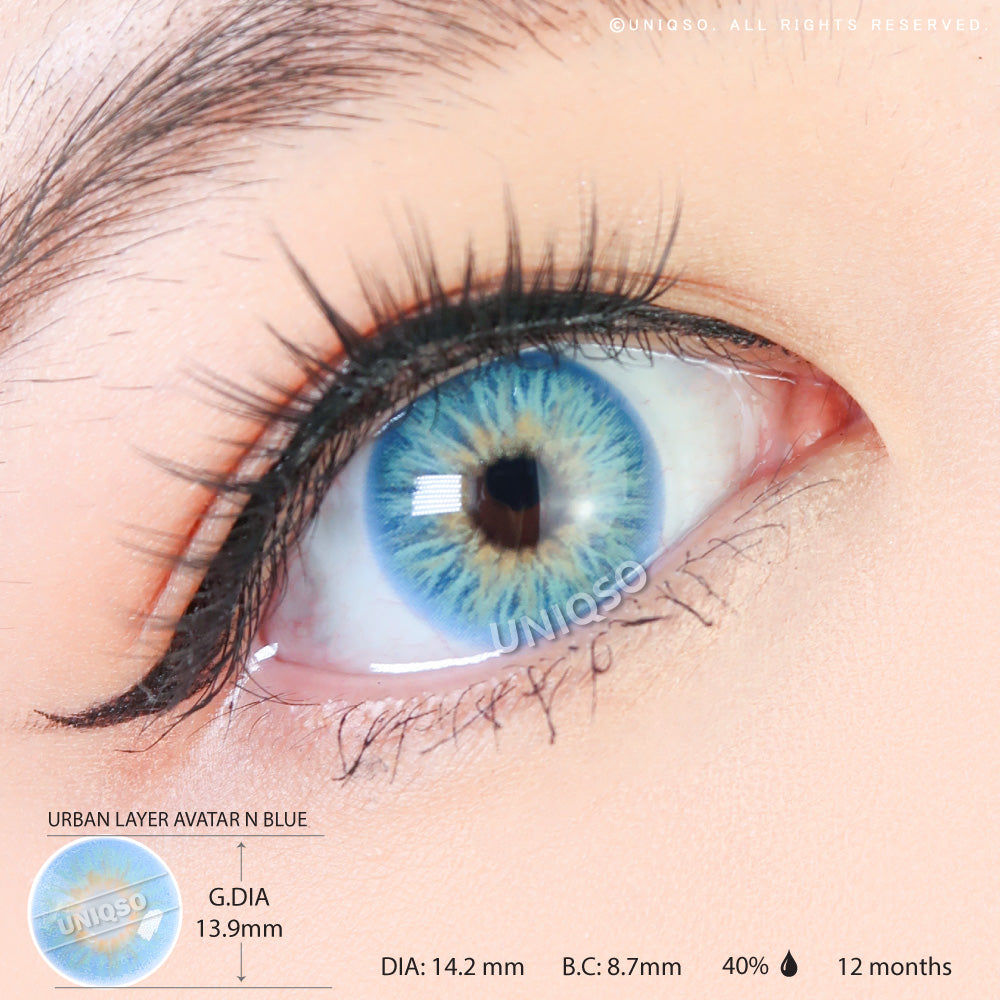Urban Layer Avatar N Blue (1 lens/pack)-Colored Contacts-UNIQSO Canada