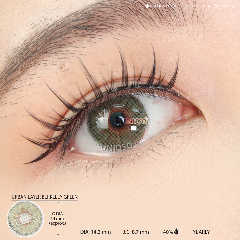 Urban Layer Berkeley Green (1 lens/pack)-Colored Contacts-UNIQSO Canada