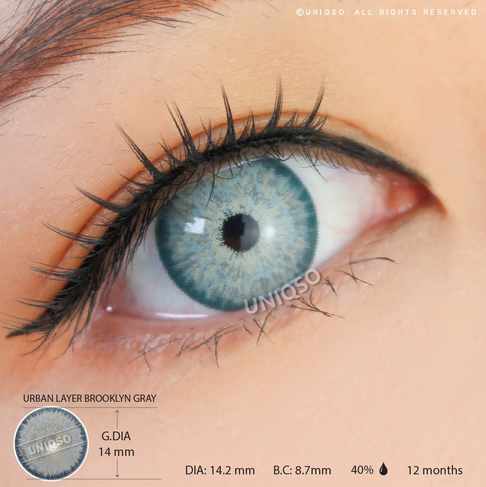 Urban Layer Brooklyn Gray colored contacts