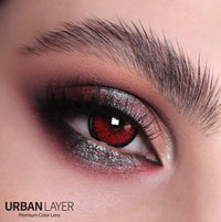 Urban Layer Crazy Tokyo N Red (1 lens/pack)-Colored Contacts-UNIQSO Canada