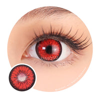 Urban Layer Crazy Tokyo N Red (1 lens/pack)-Colored Contacts-UNIQSO Canada