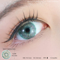 Urban Layer Emerald Rain (1 lens/pack)-Colored Contacts-UNIQSO Canada
