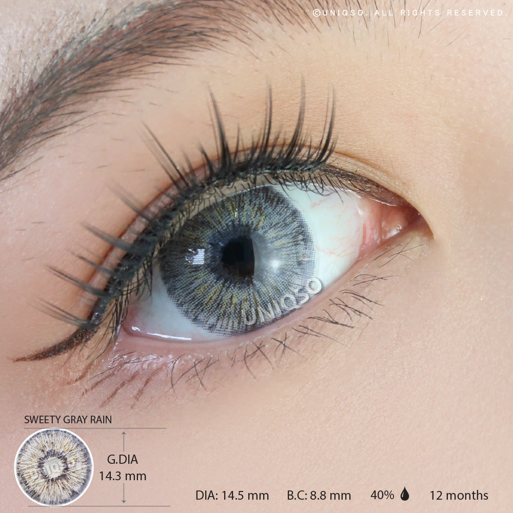 Urban Layer Gray Rain (1 lens/pack)-Colored Contacts-UNIQSO Canada