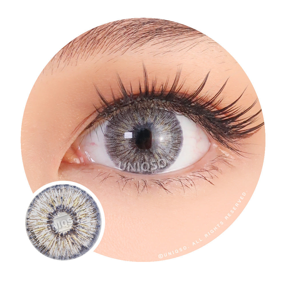 Urban Layer Gray Rain (1 lens/pack)-Colored Contacts-UNIQSO Canada