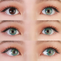 Urban Layer Las Vegas Jade Green colored contacts