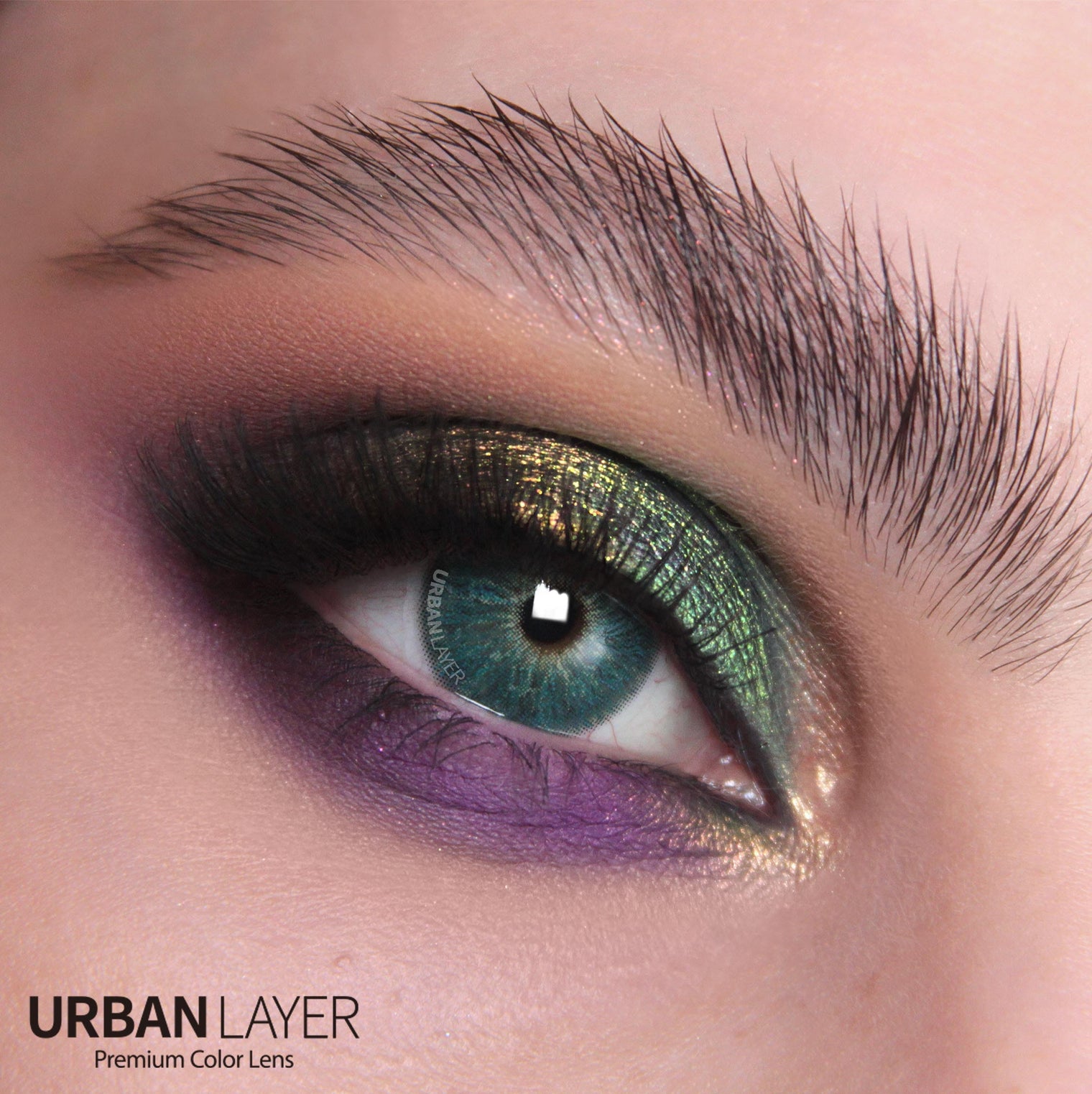 Urban Layer Melrose Green (1 lens/pack)-Colored Contacts-UNIQSO Canada