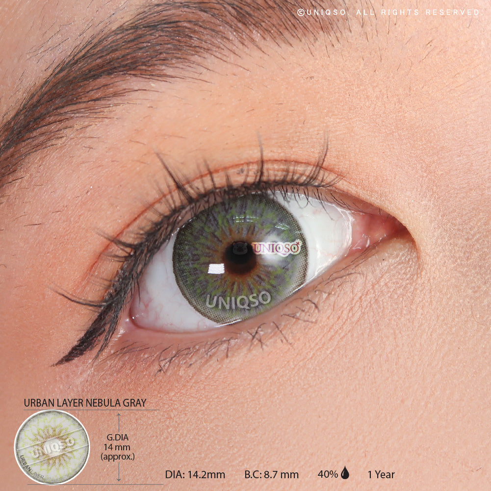 Urban Layer Nebula Gray (1 lens/pack)-Colored Contacts-UNIQSO Canada