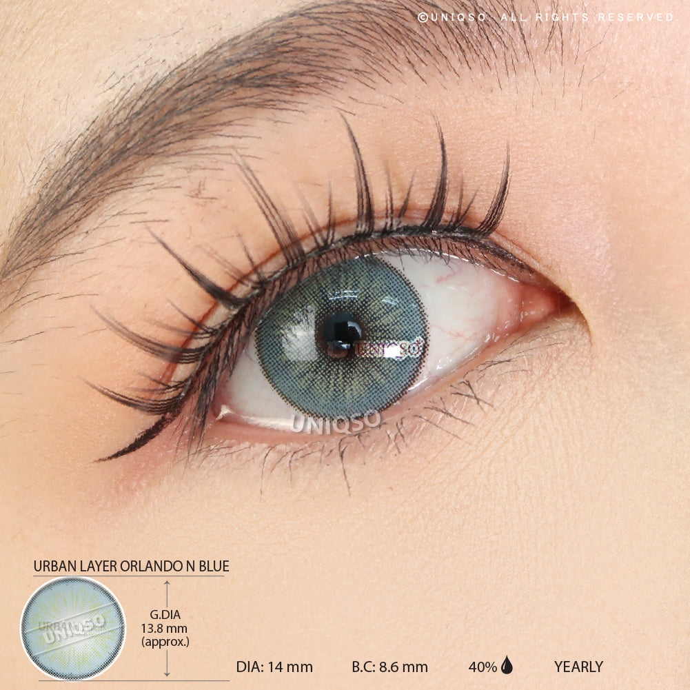 Urban Layer Orlando N Blue (1 lens/pack)-Colored Contacts-UNIQSO Canada