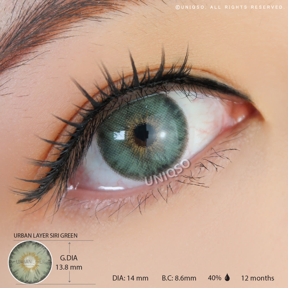 Urban Layer Siri Green colored contacts